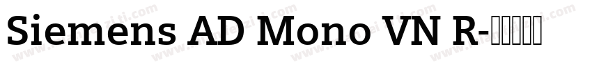 Siemens AD Mono VN R字体转换